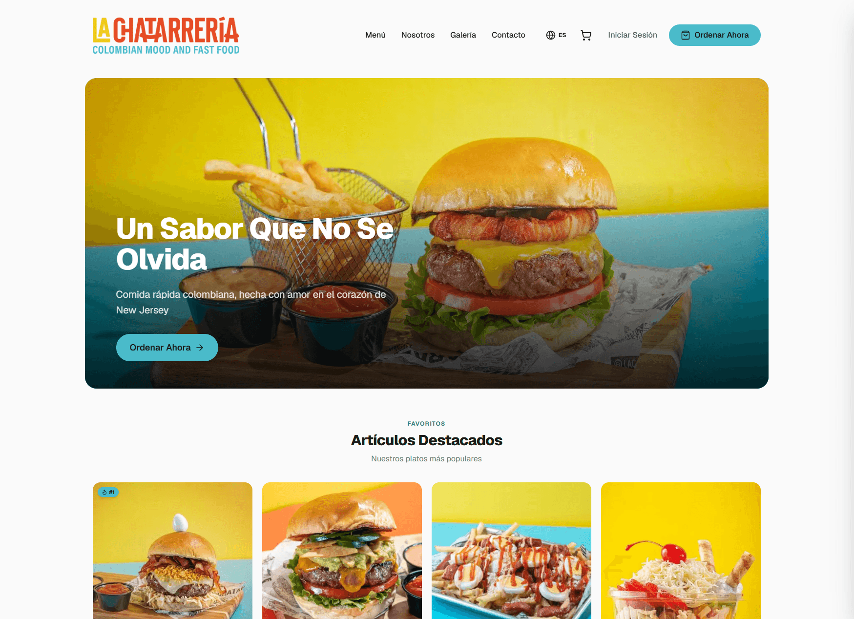 La Chatarreria restaurant website powered by Talos