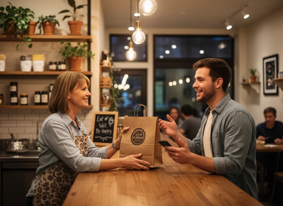 Owner conversation with guest pickup